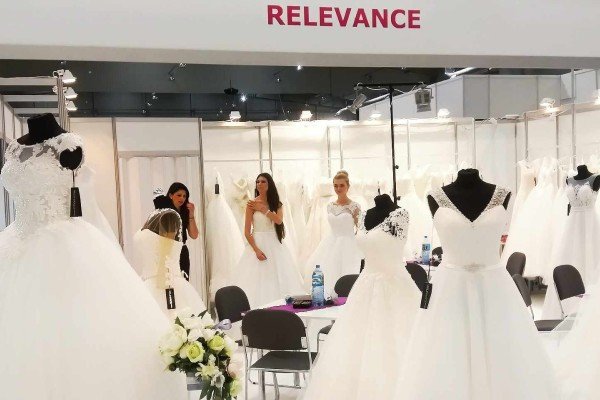 Showroom for Relevance Bridal on wedding fairs