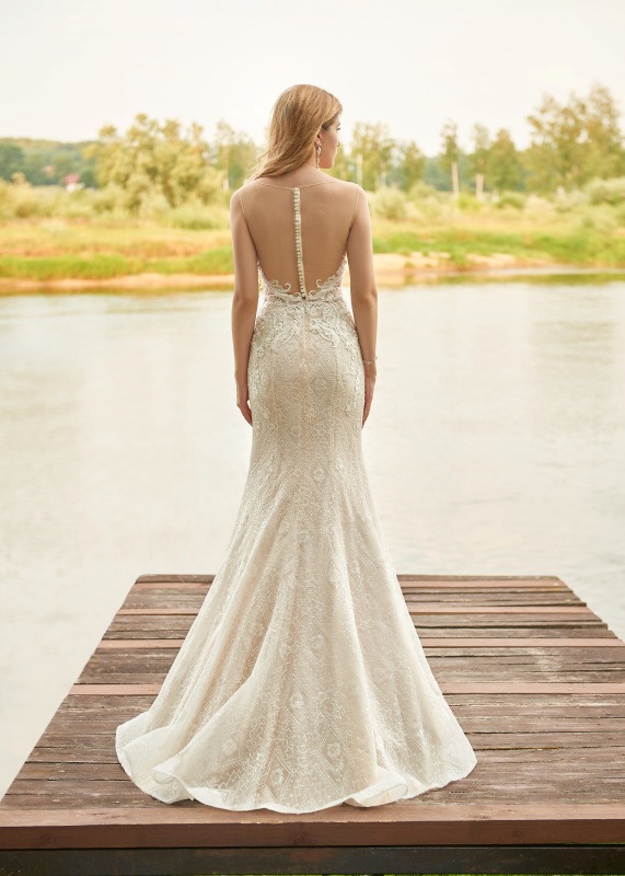 Isabelle tył suknia ślubna 2019 Relevance Bridal kolekcja DFM
